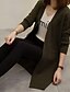 cheap Cardigans-Women&#039;s Cardigan Sweater Solid Color Casual Long Sleeve Sweater Cardigans V Neck Yellow khaki Green