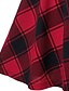 cheap Skirts-Women&#039;s Plaid Skirt Mini Polyester Black And White Red Green Skirts Spring &amp; Summer Casual Party Halloween S M L