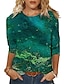 abordables T-shirts-Mujer Graphic Casual Diario Manga Corta Camiseta Escote Redondo Vintage Tops Figura 2 Figura 18 Figura 17 S / Impresión 3D