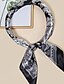 abordables Scarves &amp; Bandanas-Mujer Bufanda Cuadrada Negro y Blanco Fiesta Bufanda Floral