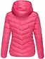 cheap Coats &amp; Trench Coats-Women&#039;s Puffer Jacket Fall Winter Daily Valentine&#039;s Day Regular Coat Stand Collar Warm Regular Fit Casual Jacket Long Sleeve Quilted Solid Color Pink Navy Blue Black