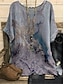 cheap Tops &amp; Blouses-Women&#039;s Vintage Dolman Sleeve Plus Size Blouse