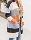 cheap Cardigans-Women&#039;s Cardigan Stripes Long Sleeve Sweater Cardigans V Neck color