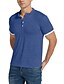 baratos Camisas &amp; Regatas para Homem-Homens Camiseta Camiseta Polo Camisa de golfe Aberto para a Lateral Bloco de cor Tecido Ao ar livre Casual Normal Botão para baixo Manga Curta Roupa Moda Simples Básico Formal