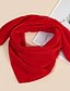 abordables Scarves &amp; Bandanas-Mujer Bufanda Cuadrada Rojo Fiesta Bufanda Color sólido