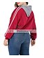 billige Sweaters i plusstørrelse til damer-Dame Plus størrelse Toppe Hættetrøje Ensfarvet Hætte Afslappet Gade Vinter Vin Stor størrelse L XL XXL 3XL 4XL / Løstsiddende / Overdimensionerede