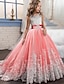 cheap Girls&#039; Dresses-Elegant Sleeveless Lace Floral Princess Dress
