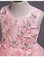 cheap Girls&#039; Dresses-Kids Girls&#039; Dress Flower Party Birthday Embroidered Bow Princess Sweet Polyester Floral Embroidery Dress A Line Dress Summer Spring 3-12 Years White Pink Red