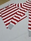 cheap Family Look Sets-Family Look Pajamas Striped Print Red Long Sleeve Active Matching Outfits / Fall / Winter / Casual