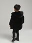 economico Giacche e cappotti per ragazzi-Bambino Da ragazzo Cappotto Nero Cerniera Essenziale Autunno Inverno 4-12 anni Scuola