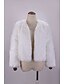 cheap Furs &amp; Leathers-Women&#039;s Faux Fur Coat Fall Winter Wedding Daily Short Coat V Neck Windproof Warm Regular Fit Active Casual Streetwear Jacket Long Sleeve Solid Color Blushing Pink Gray White