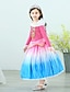 cheap Girls&#039; Dresses-Kids Little Dress Girls&#039; Multi Color Party / Evening Blue Pink Cotton Long Sleeve Cosplay Dresses All Seasons 2-9 Years