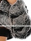billige Kåper og trenchcoats-Dame Fuskepels Teddyfrakk Sherpa jakke Pelskanter Kort Asiatisk størrelse Frakk Hvit Svart Grå Militærgrønn Sølv Bryllup Elegant Glidelås Høst Hettegenser Løstsittende S M L XL XXL 3XL / Daglig