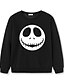 cheap Bottoms-Toddler Unisex Sweatshirt Halloween Long Sleeve Black Red Hot Stamping Cartoon Ghost Outdoor Cotton Basic Cute 1-5 Years / Fall / Spring