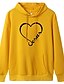 cheap Hoodies &amp; Sweatshirts-Women&#039;s Graphic Hoodie Pullover Daily Weekend Basic Casual Hoodies Sweatshirts  Blue Yellow Wine