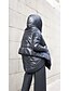 cheap Coats &amp; Trench Coats-Women&#039;s Down Winter Casual Daily Wear Regular Coat Turtleneck Buttoned Front Warm Oversized Casual Streetwear Jacket Long Sleeve Oversized Solid Colored Black
