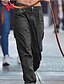 abordables Pantalons femme-Femme Pantalon Cargo Polyester Couleur Pleine Noir Vert Véronèse Vêtement de rue Taille médiale Toute la longueur du quotidien Eté Printemps &amp; Automne