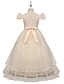 abordables Robes pour Filles-Enfants Fille Robe Floral Fleur Formel Fête de Mariage Fête d&#039;anniversaire Perles Noeud Elégant Veste de pyjama Dentelle Tulle Robe à broderies florales Robe en Tulle Robe à Plusieurs Couches Rose