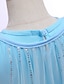 cheap Girls&#039; Dresses-Kids Little Girls&#039; Dress Solid Colored Sequin Birthday Casual A Line Dress Mesh Sparkle Blue Knee-length Short Sleeve Cute Dresses Children&#039;s Day Slim 3-12 Years