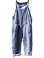 cheap Jumpsuits &amp; Rompers-Women&#039;s Overall Striped Drawstring Casual Daily Strap Straight Casual Daily Sleeveless Loose Sleeveless Green Blue Gray S M L Spring &amp;  Fall