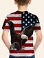 billige T-shirts &amp; Trøjer til Drenge-Drenge T-shirt Kortærmet T-shirt Grafisk Flag 3D-udskrivning Aktiv Polyester Børn 4-12 år 3D-printet grafik Regulær Skjorte