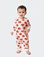 cheap Family Look Sets-Halloween Pajamas Family Look Daily Pumpkin Print Light Yellow Long Sleeve Sweet Matching Outfits / Fall / Winter