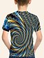 cheap Boys&#039; Tees &amp; Blouses-Kids Boys&#039; T shirt Short Sleeve 3D Print Graphic Optical Illusion Rainbow Children Tops Summer Active Regular Fit 4-12 Years
