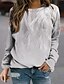 cheap Hoodies &amp; Sweatshirts-Women&#039;s Graphic Prints Feather Sweatshirt Pullover Print 3D Print Daily Sports Active Streetwear Hoodies Sweatshirts  Gray