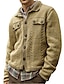 cheap Men&#039;s Clothing-Men&#039;s Sweater Cardigan V Neck Thick Winter khaki