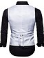 cheap New To Sale-Men&#039;s Vest Waistcoat Formal Wedding Party Stage Smart Casual Polyester Geometric V Neck Regular Fit Black White Yellow Red Vest