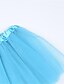 preiswerte Mädchenhöschen-Mädchen Rock Einfarbig Polyester Schnittkante Basic kinderkleidung Schulanfang Party Heim 3-6 Jahre alt Transparent LED 3D-gedruckte Grafik Weite Passform