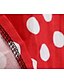 cheap Dresses-Women&#039;s Knee Length Dress A Line Dress Black Wine Rainbow Red Navy Blue Short Sleeve Button Bow Print Polka Dot Print Square Neck Spring Summer Vintage 1950s 2022 S M L XL XXL