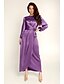cheap Maxi Dresses-Women&#039;s Maxi long Dress Swing Dress Green Black Gray Purple Pink Brown Long Sleeve Layered Ruched Solid Color Pure Color Crew Neck Fall Spring Hot Elegant Formal Lantern Sleeve 2022 S M L XL XXL