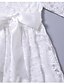 abordables Robes pour Filles-enfants filles robe jacquard couleur unie mariage fête occasion spéciale lacets noeud blanc noir rose maxi manches longues vintage élégant princesse robes printemps été coupe classique 3-10 ans