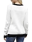 cheap Sweaters-Women&#039;s Pullover Animal Print Casual Long Sleeve Sweater Cardigans Fall Winter Round Neck White / Christmas