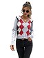 cheap Cardigans-Women&#039;s Cardigan Plaid Argyle Knitted Button Stylish Basic Casual Long Sleeve Slim Sweater Cardigans Fall Spring Open Front Light gray / Holiday / Going out
