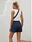 cheap Pants-Women&#039;s Shorts Split Sweatpants Slacks Short Pants Micro-elastic Casual Daily Solid Color High Waist Soft Sports Blue Black Grey Dark Gray S M L XL