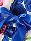 abordables Robes pour Filles-Robe Fille Enfants Robe Patineuse Petit Fleur Noeud Soirée Bleu Rose Claire Rouge Mi-long Mélange de Coton Manches Courtes Princesse Doux Robes Eté Standard 3-12 ans