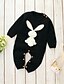 cheap Women&#039;s-Baby Unisex Boys&#039; Girls&#039; Active Cute Romper Home Daily Wear Blue Blushing Pink Black Animal Rabbit Patchwork Long Sleeve / Fall / Winter
