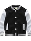 cheap Boys&#039; Jackets &amp; Coats-Boys&#039; Vintage Baseball Jacket with Stripes