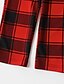 cheap New Arrivals-Family Look Pajamas Christmas Gifts Plaid Deer Letter Patchwork White Long Sleeve Daily Matching Outfits / Fall / Winter / Cute / Print