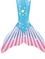 billige Badetøj til piger-børn piger badetøj havfrue hale badedragt til svømning den lille havfrue fotografering badetøj cosplay farverig blå lilla fest ferie strand kostumer prinsesse badedragter 3-10 år