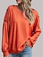cheap Women&#039;s Clothing-LITB Basic Women&#039;s Buttoned Blosue Solid Color Long SleevesTop Pullover Sweatsihrt Daily Outfit