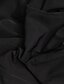 abordables Super Sale-Mujer Camisa Blusa Plano Almendra Negro Blanco Manga Larga Básico Casual Escote en Pico Primavera Otoño