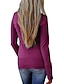 cheap Women&#039;s Sweaters-Women&#039;s Cardigan Solid Color Knitted Button Stylish Basic Casual Long Sleeve Regular Fit Sweater Cardigans Fall Spring Open Front Blue Purple Pink / Going out