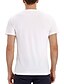 billige T-Shirts-Herre T skjorte T-skjorte Grunnleggende Henley Medium Vår sommer Svart Kakifarget Hvit