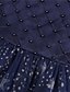 preiswerte Kleider für Mädchen-Kinder Wenig Mädchen Kleid Galaxis Party Tüll-Kleid Gitter Blau Rote Knielang Ärmellos Prinzessin Süß Kleider Sommer Regular Fit 2-6 Jahre