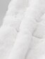 cheap Furs &amp; Leathers-Women&#039;s Elegant Long Faux Fur Sherpa Wedding Jacket