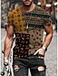 cheap Short Sleeve-Men&#039;s Summer Casual Graphic Tee Tribal Totem Print