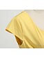 cheap Casual Dresses-Women&#039;s Knee Length Dress Swing Dress Yellow Blushing Pink Wine Green Royal Blue Black Short Sleeve Ruched Pleated Solid Color Round Neck Spring Summer Hot Casual Vintage 2021 Slim S M L XL XXL
